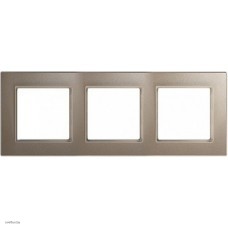 Рамка тройная, для горизон./вертик. монтажа Jung A Creation, шампань AC583CH