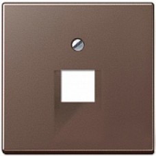 Розетка телефонная одинарная RJ11 Мокко EPUAE8UPO + A569-1PLUAMO