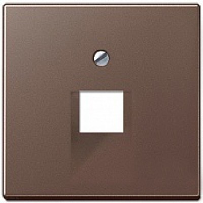 Розетка телефонная одинарная RJ11 Мокко EPUAE8UPO + A569-1PLUAMO