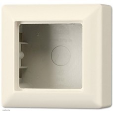 Коробка одинарная для накладного монтажа AS слоновая кость AS581AW