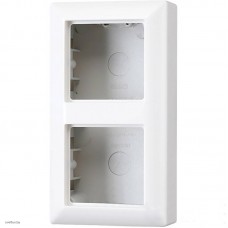 Коробка двойная для накладного монтажа AS белый глянец AS582AWW