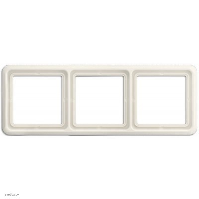 Рамка тройная, горизонтальная/вертикальная, Jung CD 500, слоновая кость CD583W