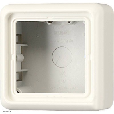 Коробка одинарная для накладного монтажа CD слоновая кость CD581AW