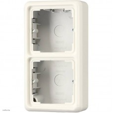 Коробка двойная для накладного монтажа CD слоновая кость CD582AW
