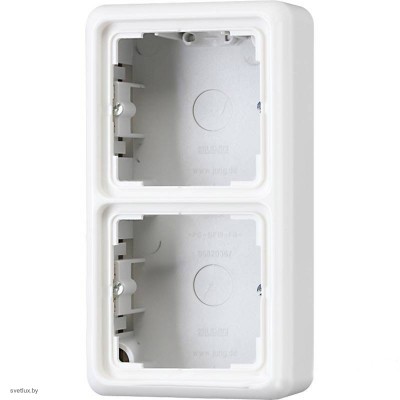 Коробка двойная для накладного монтажа CD белый глянцевый CD582AWW