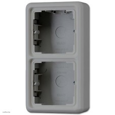 Коробка двойная для накладного монтажа CD серый CD582AGR