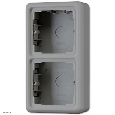 Коробка двойная для накладного монтажа CD серый CD582AGR