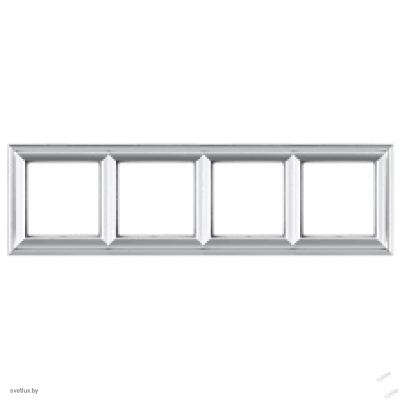 Рамка четверная Jung Eco Profi Deco, алюминий EPD484AL