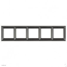 Рамка пятерная Jung Eco Profi Deco, антрацит EPD485AN