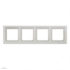 Рамка четверная Jung Eco Profi Deco, белый EPD484WW