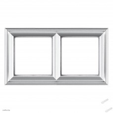 Рамка двойная Jung Eco Profi Deco, алюминий EPD482AL