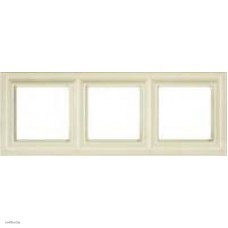 Рамка тройная Jung Eco Profi Deco, слоновая кость EPD483