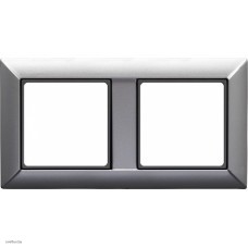 Рамка двойная Jung Eco Profi алюминий EP482AL