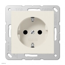 Розетка электрическая с заземлением 16А  Eco Profi, слоновая кость EP421