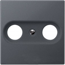 Розетка TV-FM оконечная Eco Profi, антрацит S2900 + EP561BFPLTVAN