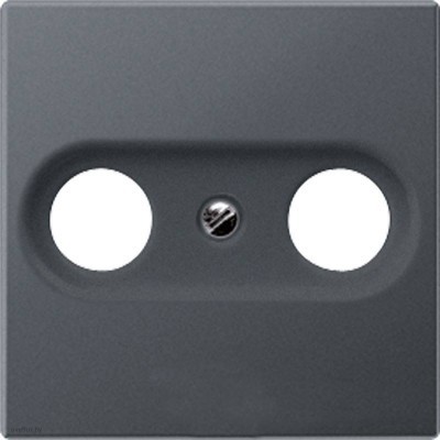 Розетка TV-FM оконечная Eco Profi, антрацит S2900 + EP561BFPLTVAN