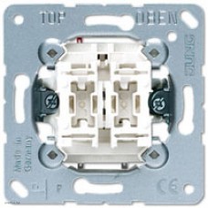 Jung ECO Profi. Механизм выключателя 2х клавишного 10АХ, 250V~, белый EP405U Jung ECO Profi. Механизм выключателя 2х клавишного 10АХ, 250V~, белый EP405U
