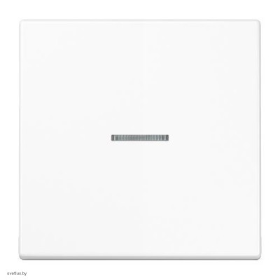 Клавиша для выключателя с окошком для подсветки; белая EP490KOWW