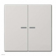 Выключатель двухклавишный с подсветкой, 10 А / 250 В~ 505u5 + LS995KO5LG