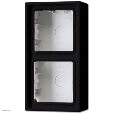 Коробка двойная для накладного монтажа LS черный глянец LS582ASW