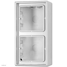 Коробка двойная для накладного монтажа LS алюминий металл AL2582A-L