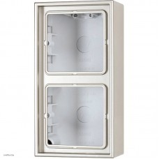 Коробка двойная для накладного монтажа LS нержавеющая сталь ES2582A-L