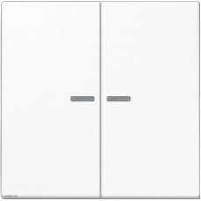 Выключатель двухклавишный с подсветкой, 10 А / 250 В~ 505U5 + ls995ko5ww