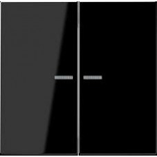 Выключатель двухклавишный с подсветкой, 10 А / 250 В~ 505U5 + LS995KO5SW