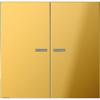 Выключатель двухклавишный с подсветкой, 10 А / 250 В~ 505u5 + GO2995KO5