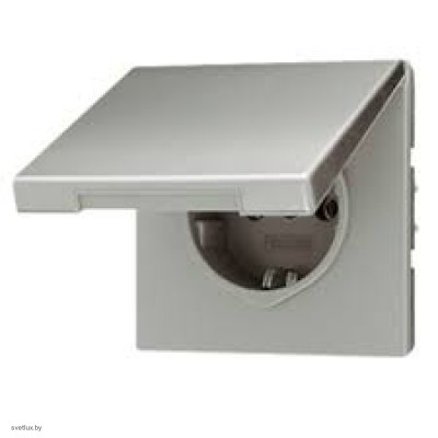 Розетка с заземляющими контактами 16 А / 250 В~, с откидной крышкой AL1520KL