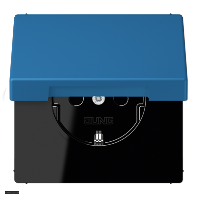 Розетка с заземляющими контактами 16 А / 250 В~, с откидной крышкой LC1520KIKL32030