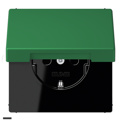 Розетка с заземляющими контактами 16 А / 250 В~, с откидной крышкой LC1520KIKL32050