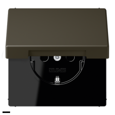 Розетка с заземляющими контактами 16 А / 250 В~, с откидной крышкой LC1520KIKL32140