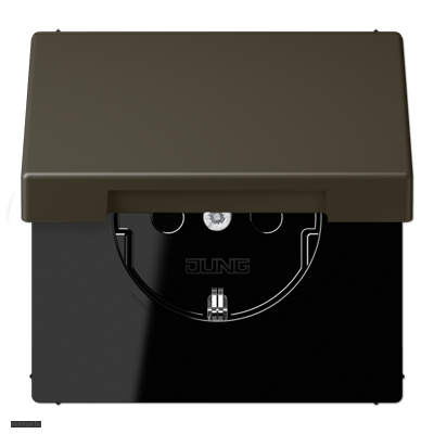 Розетка с заземляющими контактами 16 А / 250 В~, с откидной крышкой LC1520KIKL32140