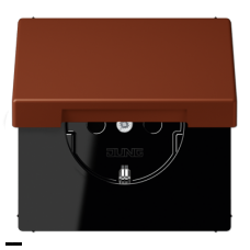 Розетка с заземляющими контактами 16 А / 250 В~, с откидной крышкой LC1520KIKL4320D