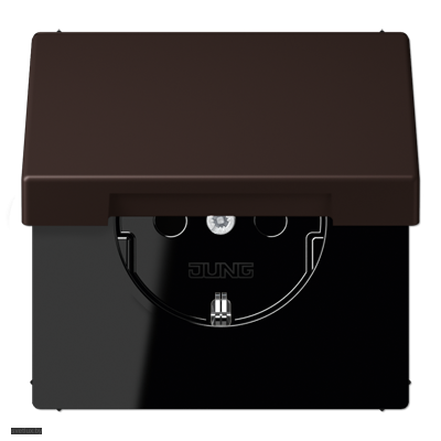 Розетка с заземляющими контактами 16 А / 250 В~, с откидной крышкой LC1520KIKL4320J