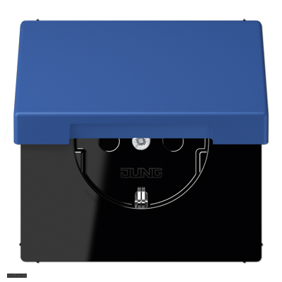 Розетка с заземляющими контактами 16 А / 250 В~, с откидной крышкой LC1520KIKL4320K