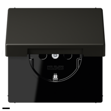 Розетка с заземляющими контактами 16 А / 250 В~, с откидной крышкой LC1520KIKL4320R