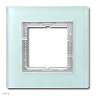 Рамка одинарная Jung LS Plus, матовое стекло LSP981GLAS