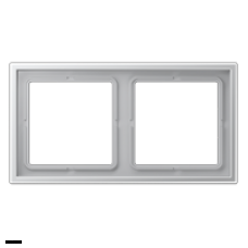 Рамка на 2 поста Jung LS Zero алюминий LSZAL982BF