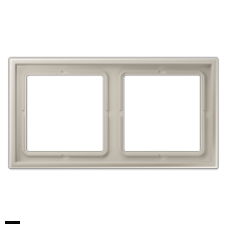 Рамка на 2 поста Jung LS Zero нержавеющая сталь LSZES982BF