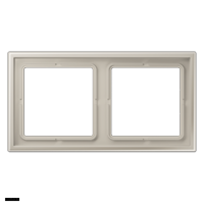 Рамка на 2 поста Jung LS Zero нержавеющая сталь LSZES982BF