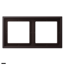 Рамка на 2 поста Jung LS Zero dark LSZAL982BFD