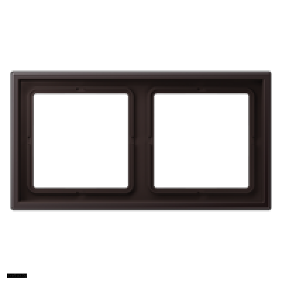 Рамка на 2 поста Jung LS Zero dark LSZAL982BFD