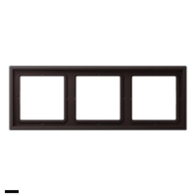 Рамка на 3 поста Jung LS Zero dark LSZAL983BFD