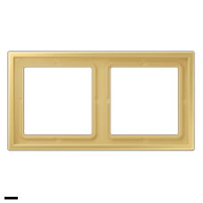 Рамка на 2 поста Jung LS Zero латунь Classic LSZME982BFC