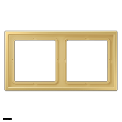 Рамка на 2 поста Jung LS Zero латунь Classic LSZME982BFC