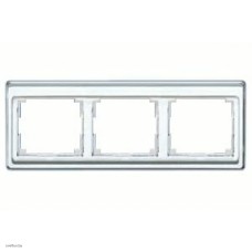 Рамка тройная, для горизонтального монтажа Jung SL 500, белое стекло sl5830ww
