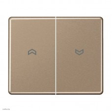 Выключатель управления жалюзи кнопочный, 10 А / 250 В~ 539vu + sl595pgb