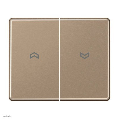 Выключатель управления жалюзи кнопочный, 10 А / 250 В~ 539vu + sl595pgb